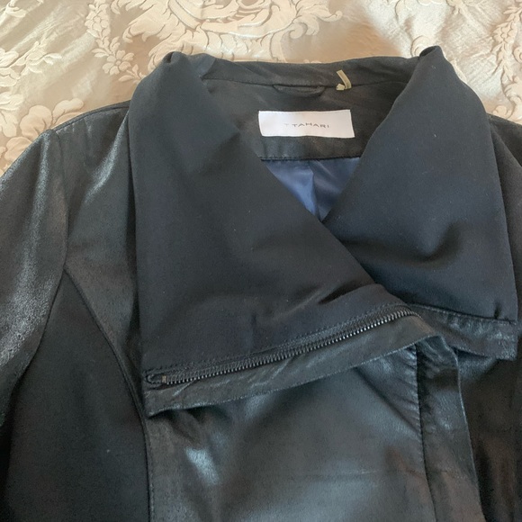Tahari Leather Jacket - Picture 4 of 7